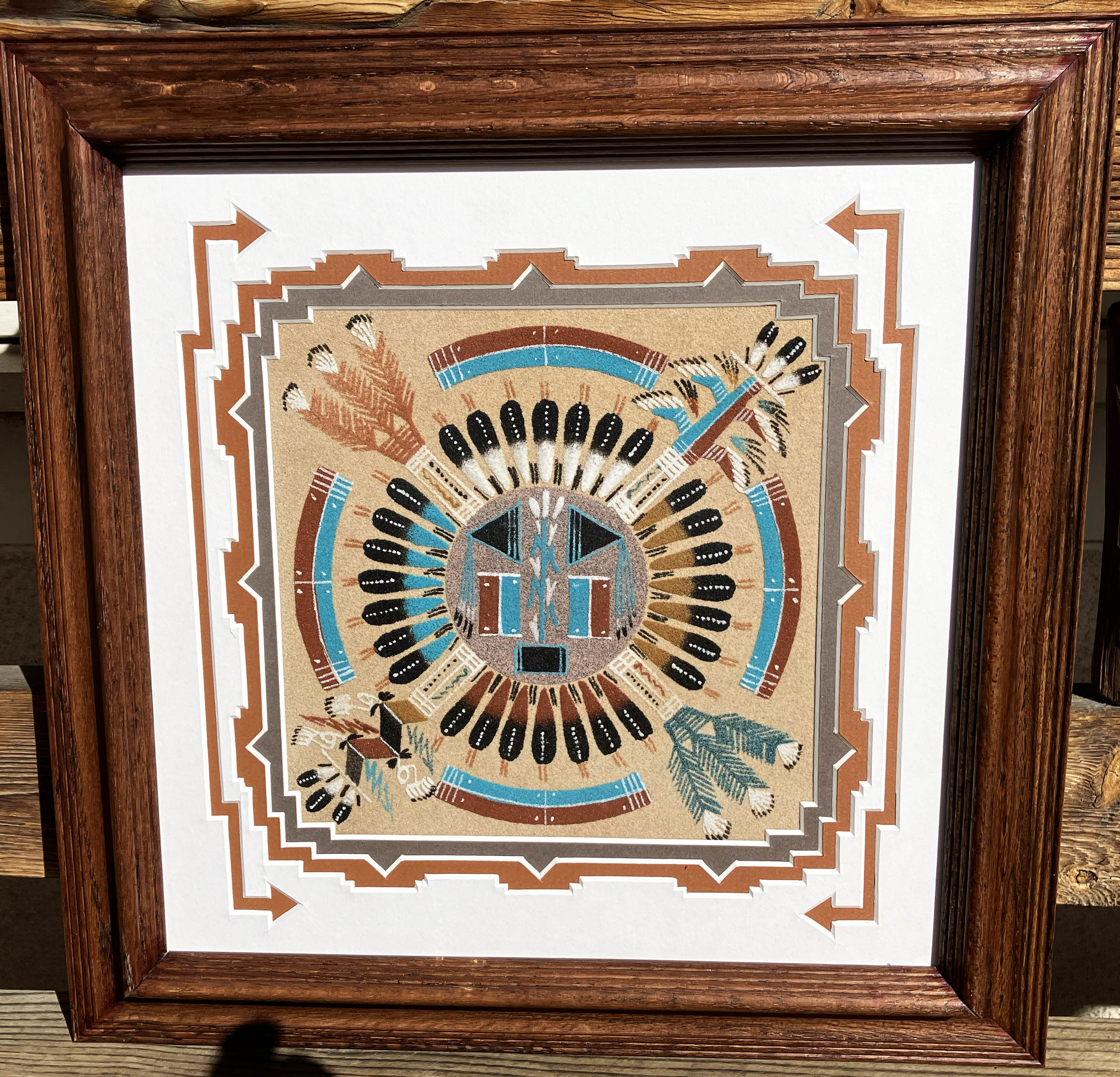  Orlando Myerson | Navajo Sandpainting | Penfield Gallery of Indian Arts | Albuquerque, New Mexico